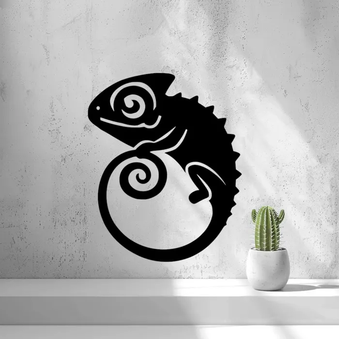 2D Chameleon Wall Art