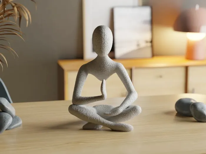 Celestial Resonance Meditation Sculpture in MidAir