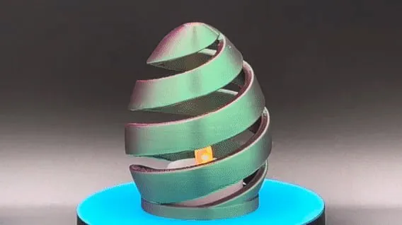 Spiral Egg Lamp for LED Tea Light & Puck Light