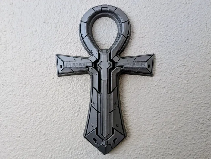 Axiom Ankh — Futuristic Wall Sculpture