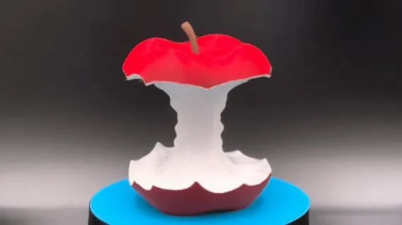 Eaten Apple - Multicolor Sculpture