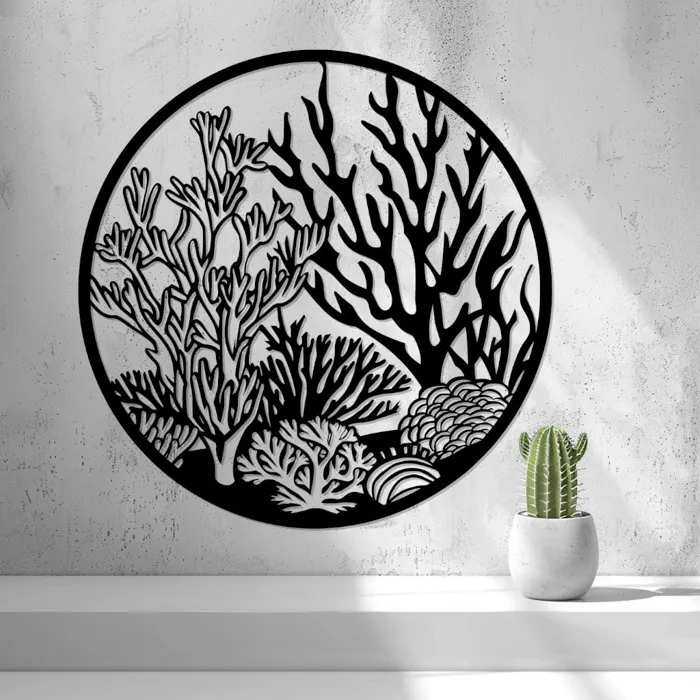 2D Coral Reef Wall Art