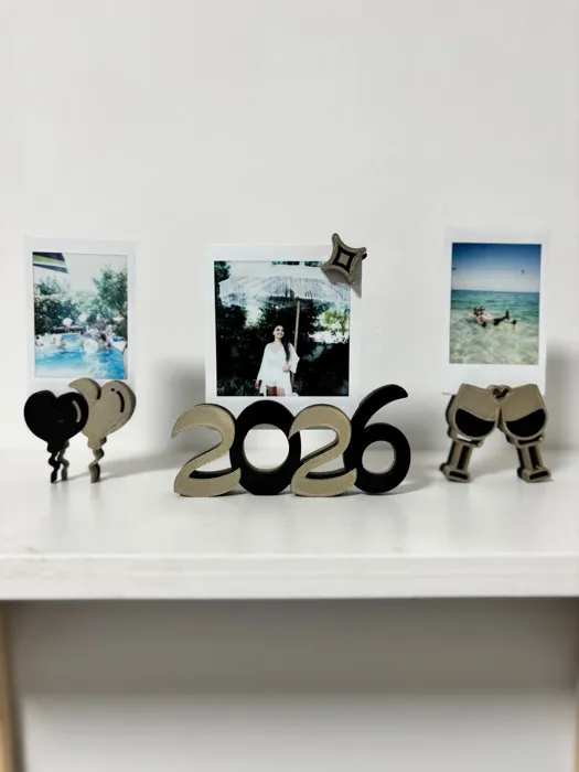 Cheers 26 | New Year Magnets Pack Dual Use Fridge & Photo Holder
