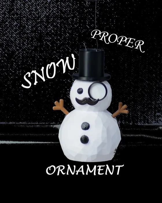 Snowman Ornament - No Ams/mmu Required