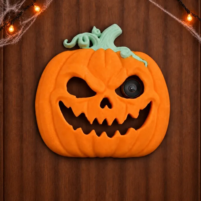 Pumpkin Peep-Hole Decoration
