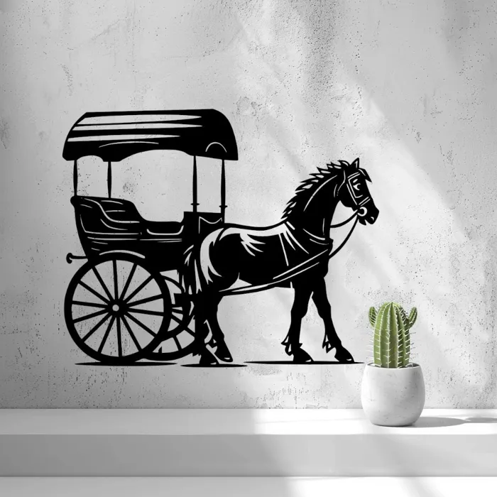 2D Carriage Wall Art