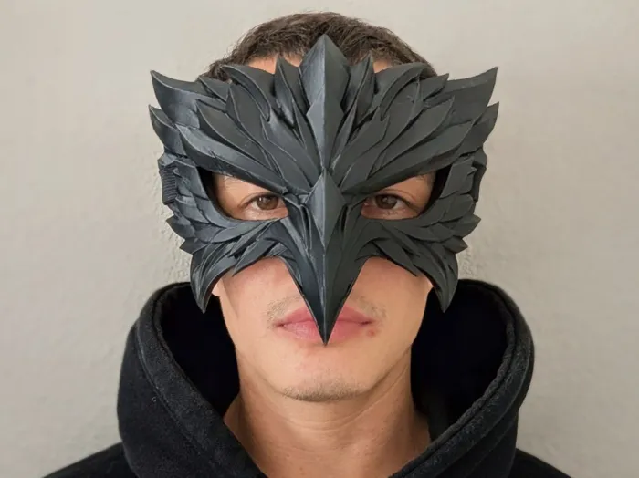 Raven Wraith Mask | Wearable Gothic Bird Mask