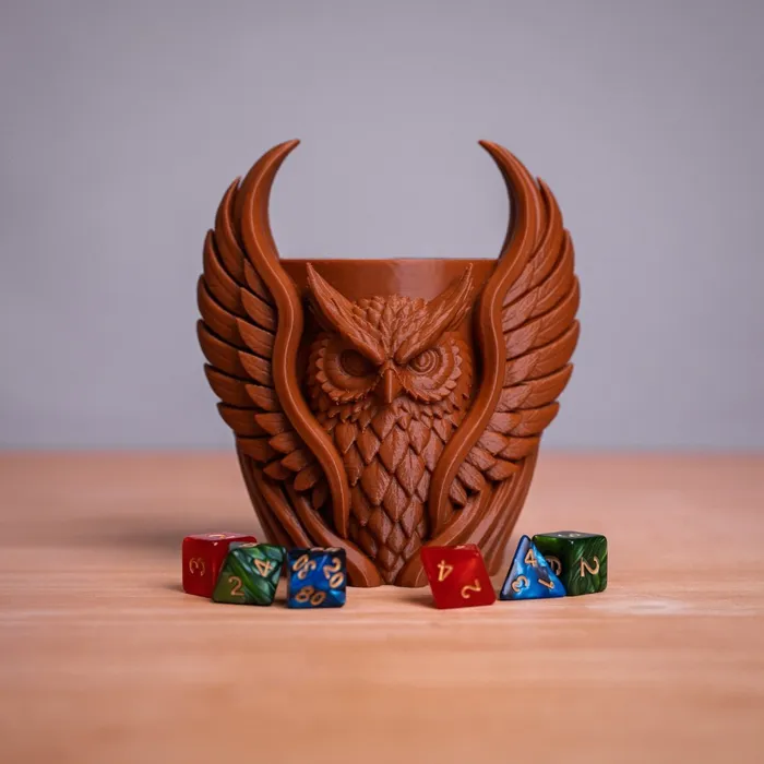 2 in 1 Owl Pen stand and Dice Shuffler