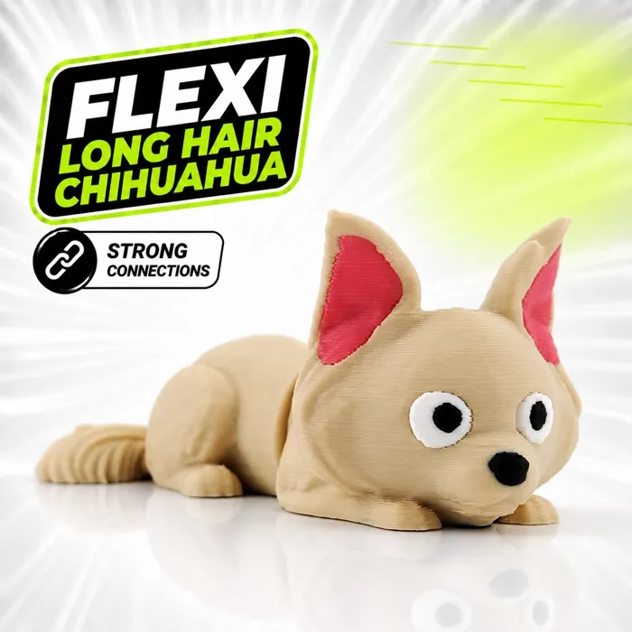 Flexi Long Hair Chihuahua Dog Toy