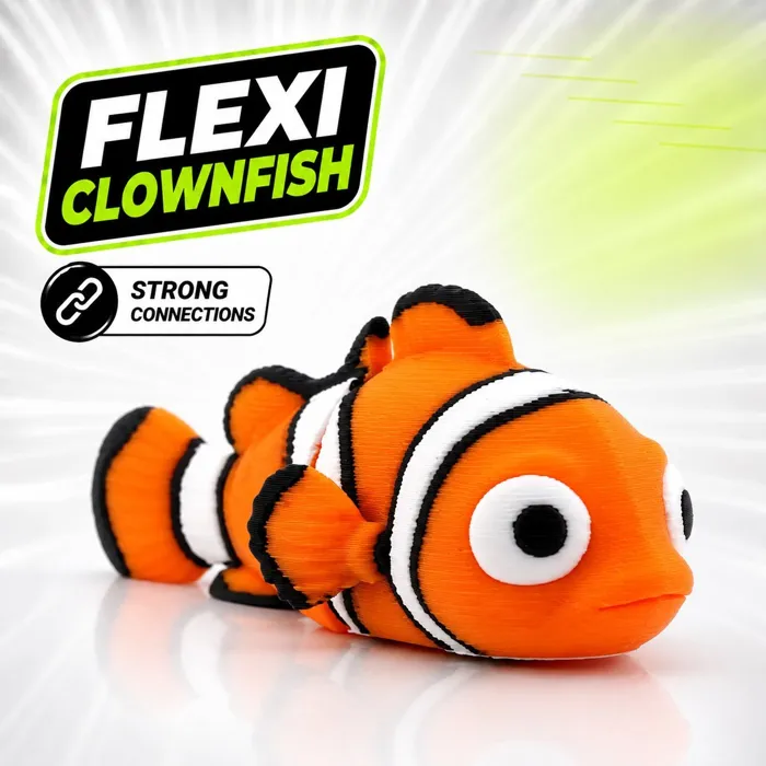 Flexi Clownfish Toy