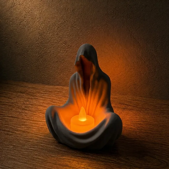 Hooded LED Candle Holder