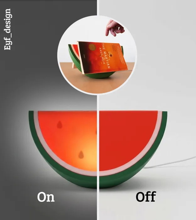 Watermelon Book Holder Lamp