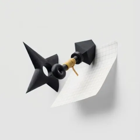 Ninja Memo Board Pin Set - Kunai & Shuriken