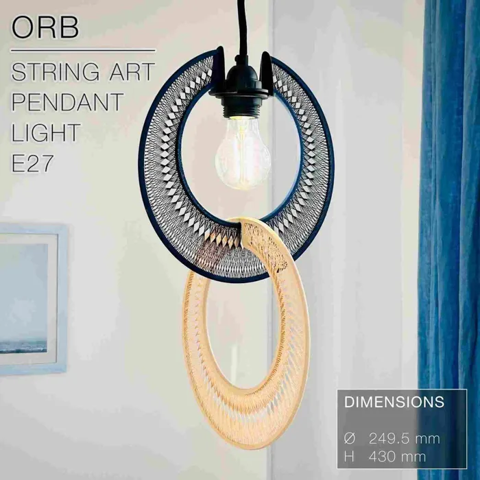 Orb | String Art Pendant Light
