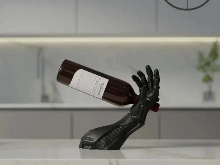 Robopour – Futuristic Wine Holder Cyborg Arm