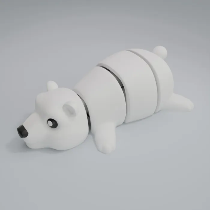Polar Bear - Articulated Keychain Figure