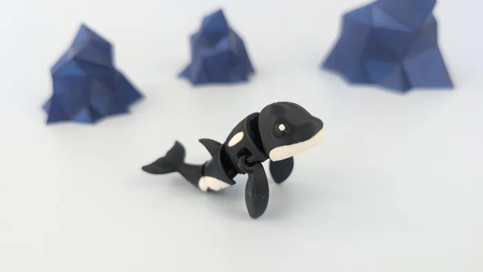 Orca Whale - Articulated Keychain Figure