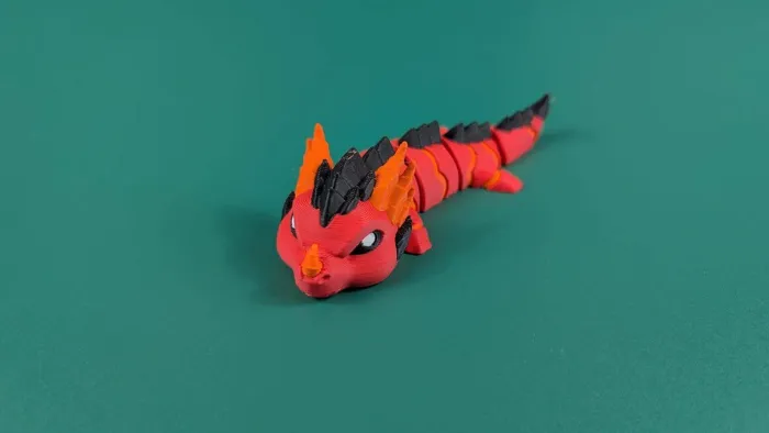 Magma Dragon - Articulated Keychain Figure
