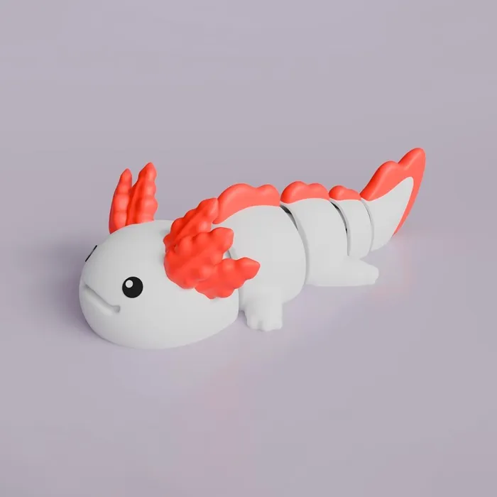 Axolotl Articulated Figure Keychain