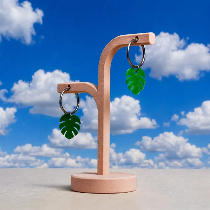 Monstera Leaf Earrings