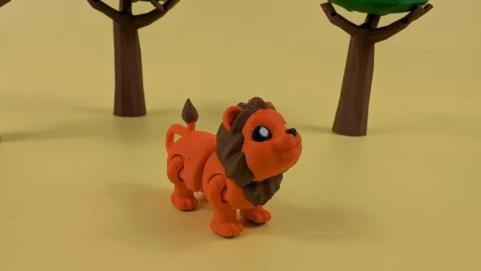 Lion - Articulated Keychain Figure