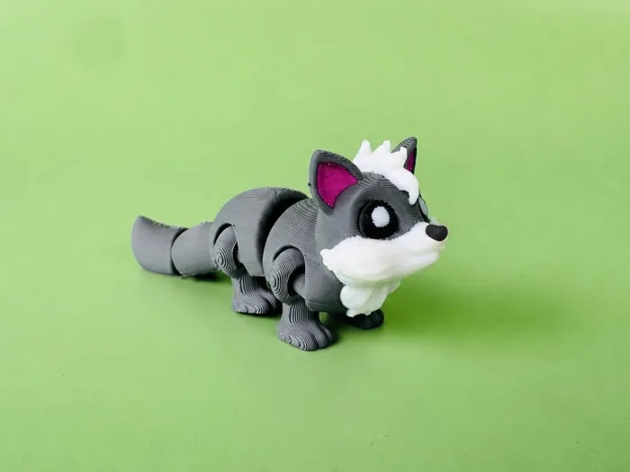 Wolf - Articulated Keychain Figure