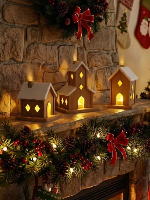 Silent Night Village - Led Candle Decor
