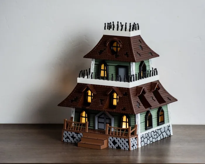 Haunted House Lamp - Halloween House Light - AMS Optional