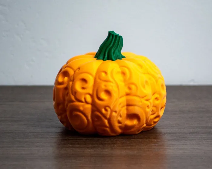 Spiral Swirl Decorative Pumpkin