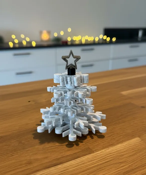 Flakestack | Modular Christmas Tree – Snowflake Coasters & Magnets
