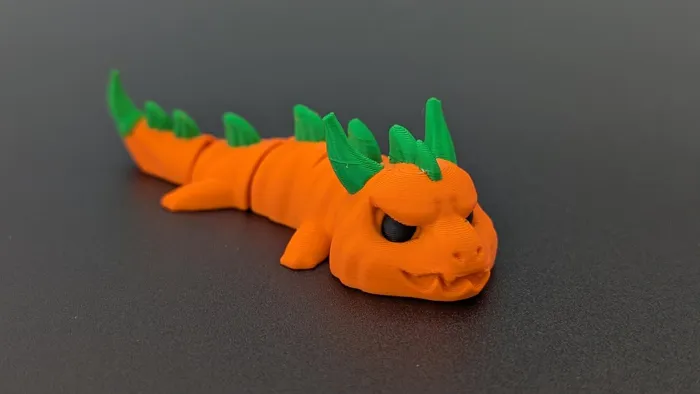 Pumpkin Dragon - Articulated Figure Keychain
