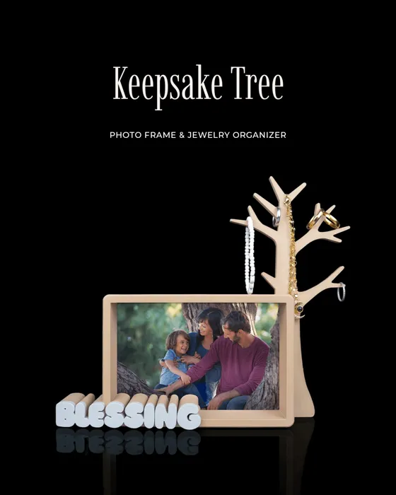 Keepsake Tree - Photo Frame & Jewelry Organizer