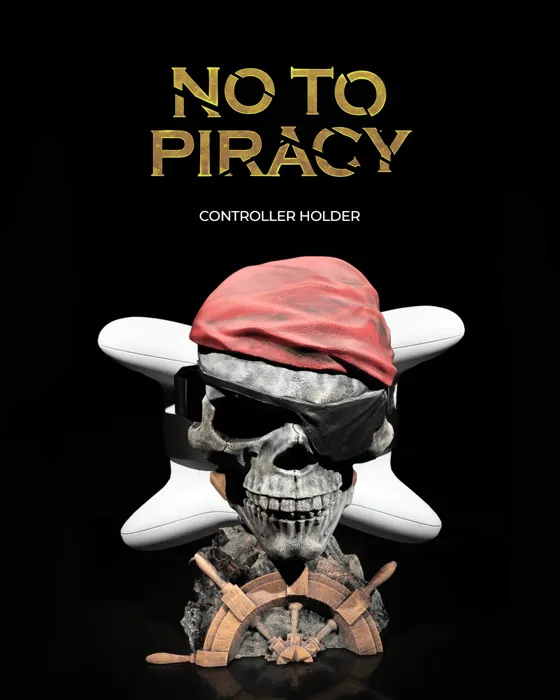 No to Piracy Controller Holder
