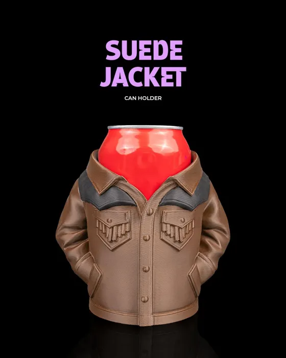 Suede Jacket - Can Holder
