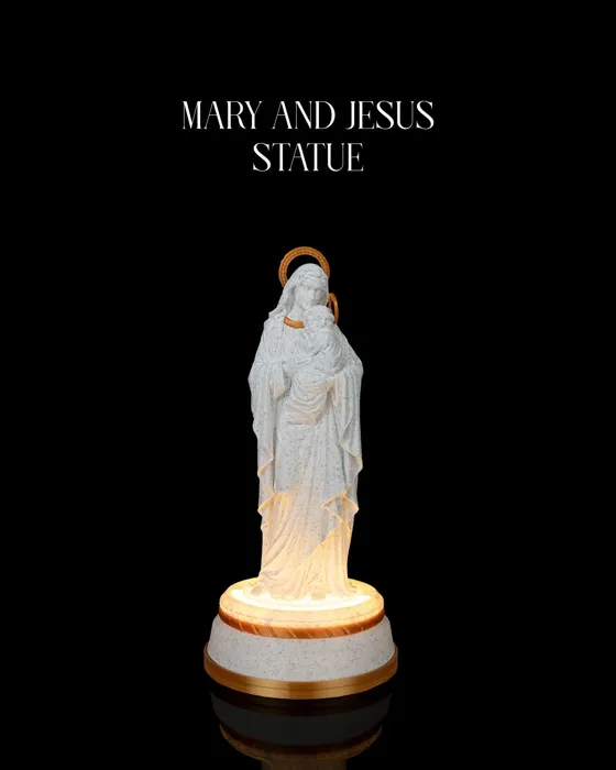 Mary and Jesus Statue