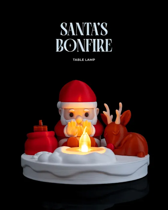 Santa’s Bonfire - Table Lamp