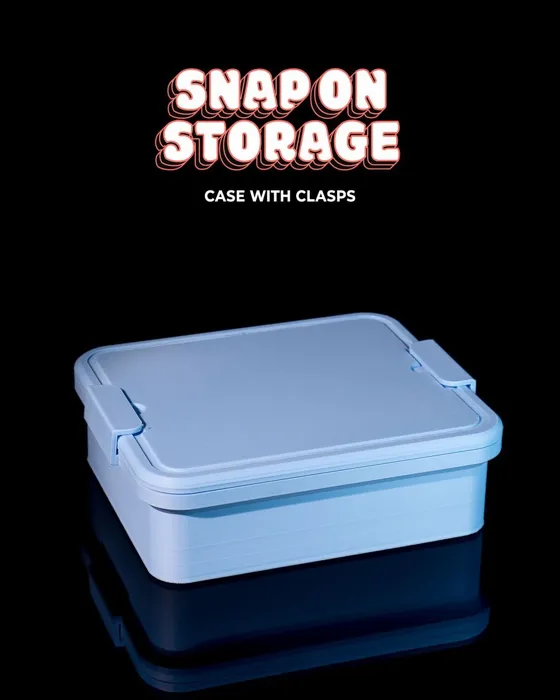 Snap On Storage Case With Clasps