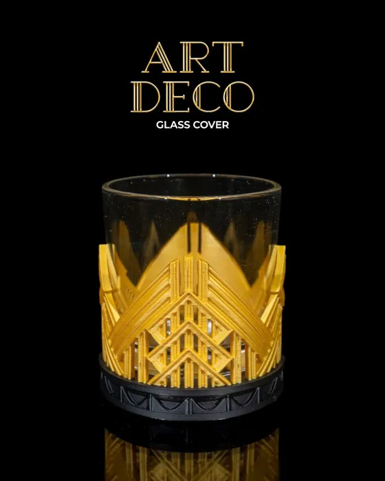Art Deco Glass Cover