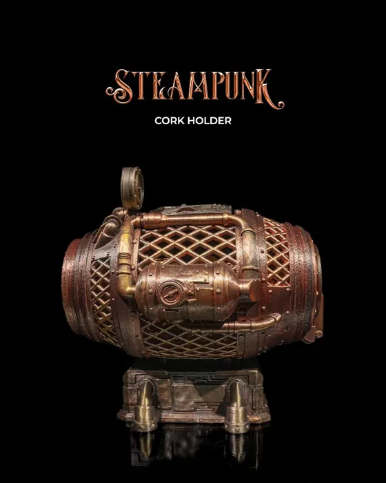 Steampunk Cork Holder