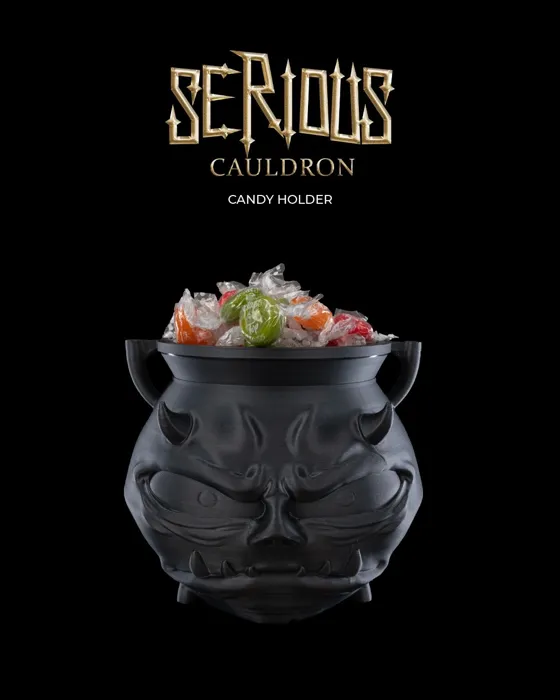 Serious Cauldron Candy Holder