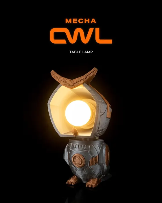 Mecha Owl - Table Lamp