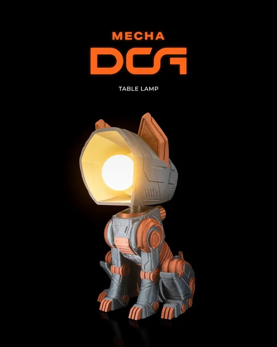 Mecha Dog - Table Lamp