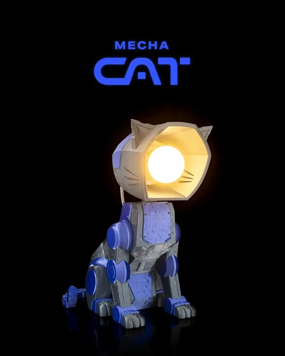 Mecha Cat - Table Lamp