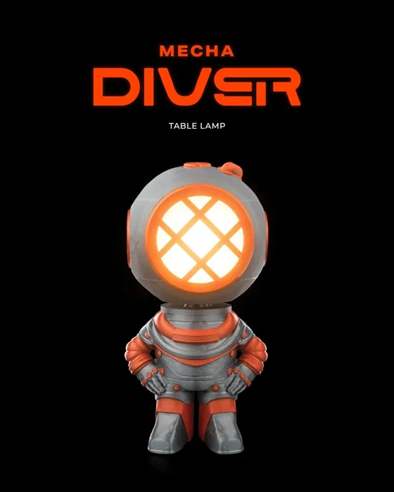 Mecha Diver - Table Lamp