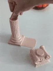 Column Destroyed Book End